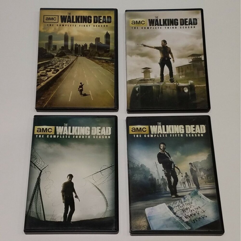 The Walking Dead DVD Lot Seasons 1 3 4 5 AMC Complete First Third Fourth Fifth